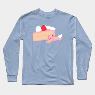 strawberry cake dog Long Sleeve T-Shirt